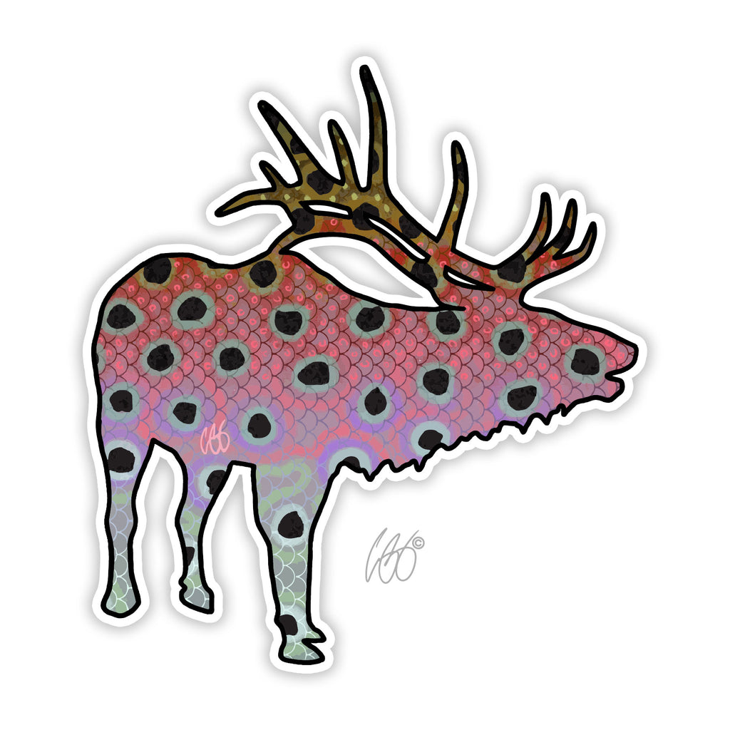 Elk Trout Decals– Casey Underwood Artwork & Design