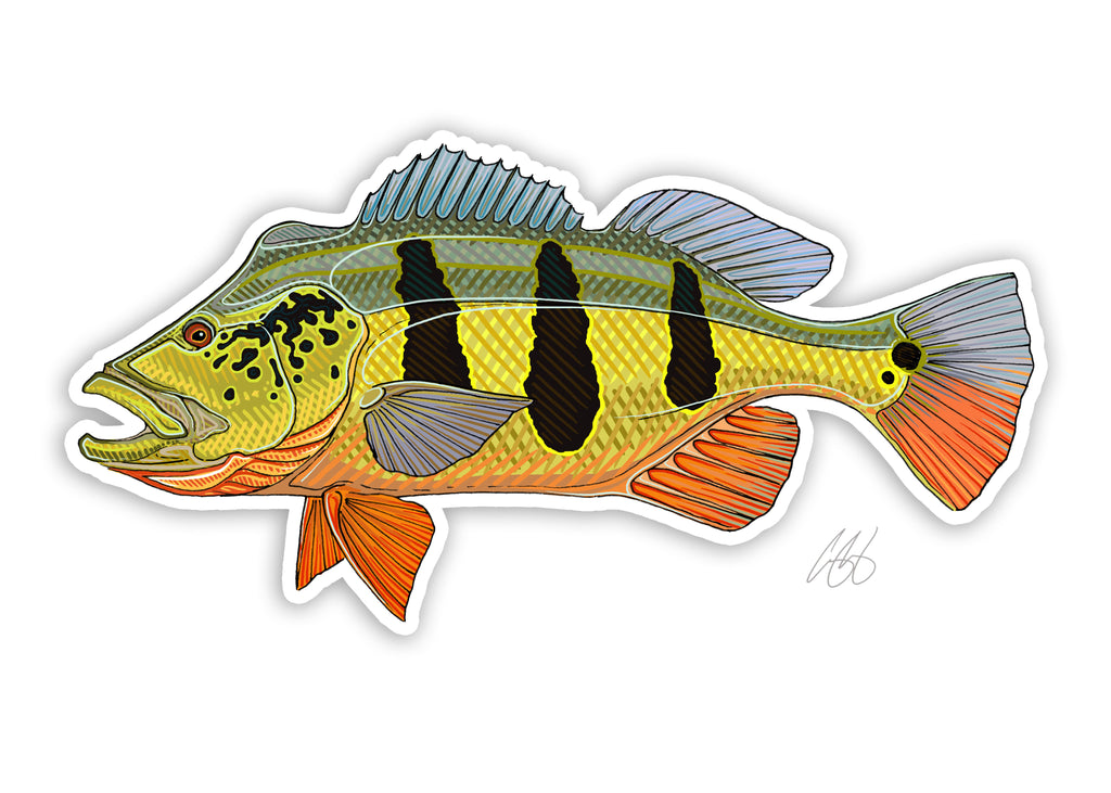 Bass and Spinner Decal – Bass Fishing Sticker – 1255